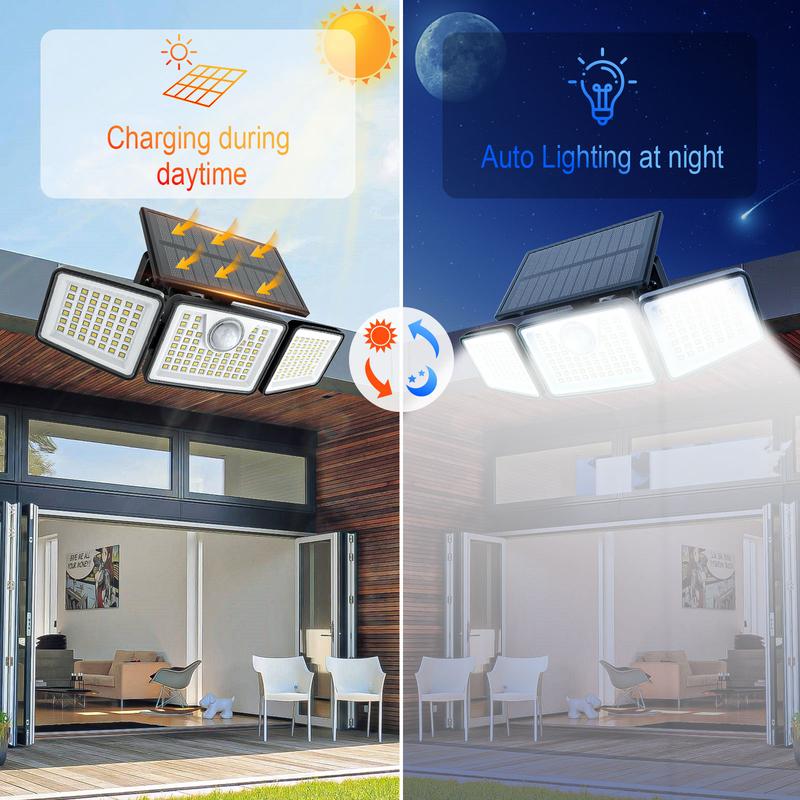 2500LM Solar Outdoor Lights Security Lights - Luxxs