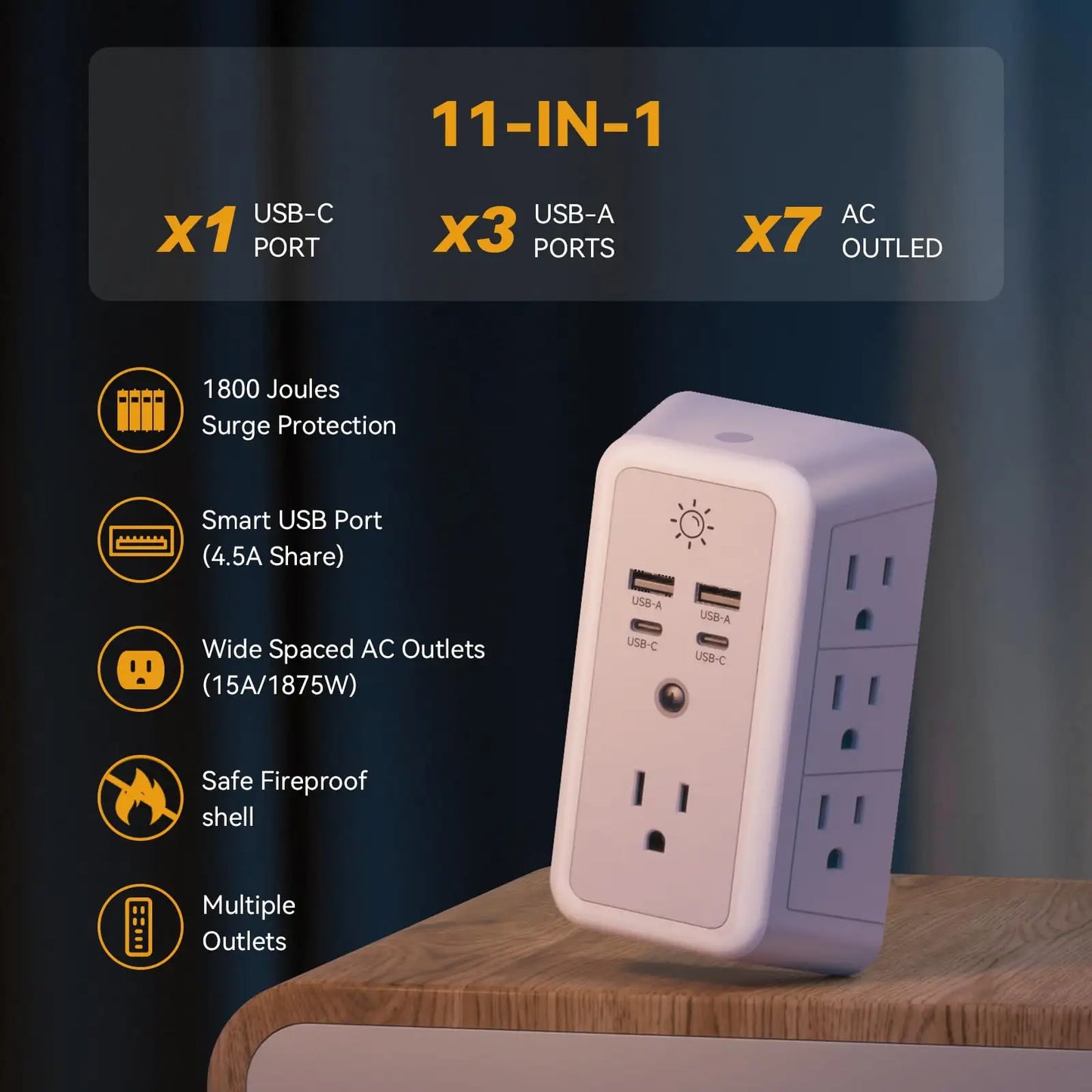 Multi-Plug Outlet Surge Protector