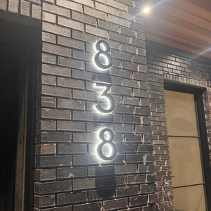 Custom Home Numbers | LED Lights - Luxxs