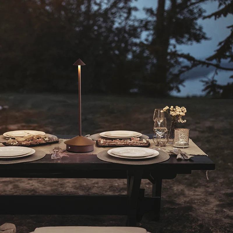 GlowLite™ Touch-Control LED Table Lamp – Rechargeable, Minimalist, and Dimmable - Luxxs