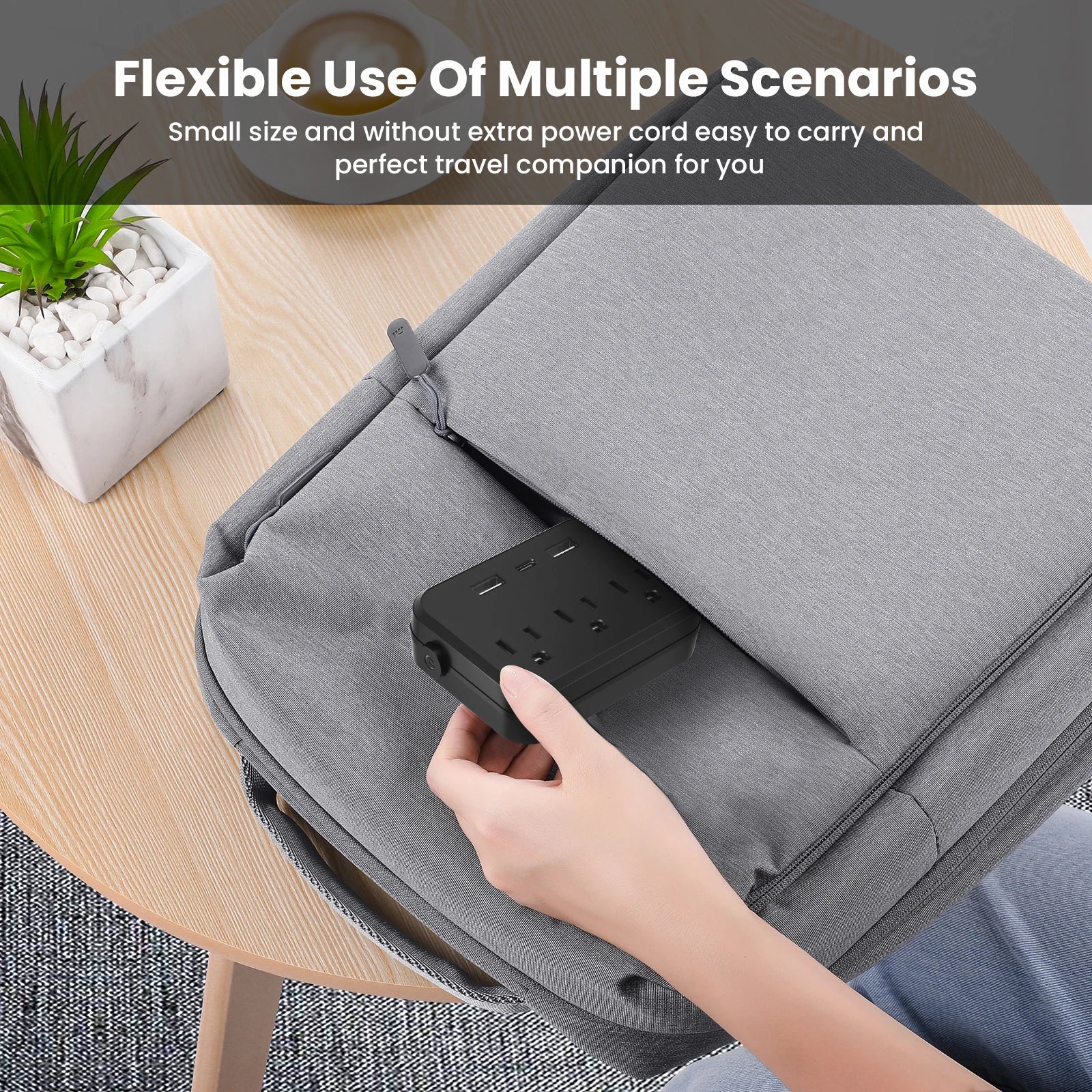 Luxxs™ Mini Multi-Plug Outlet Surge Protector (3 Pack) - Luxxs