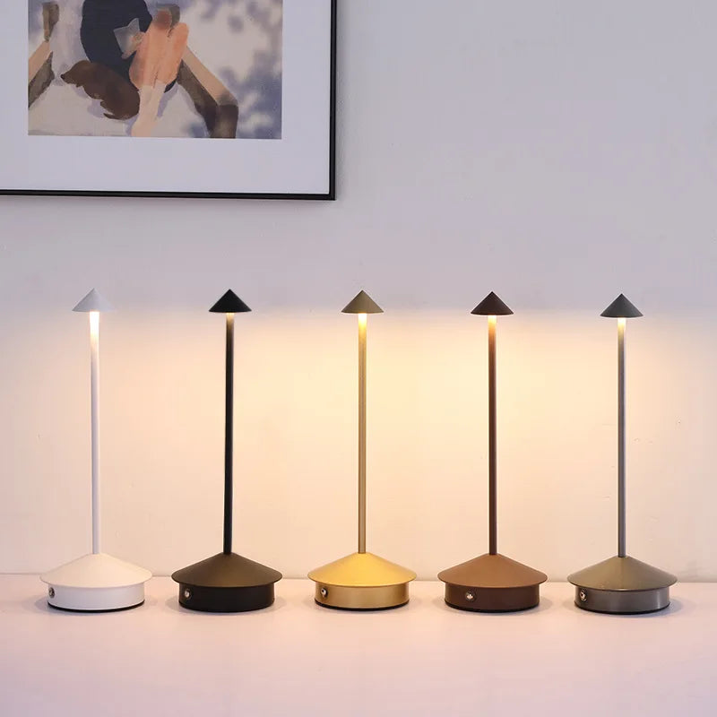 GlowLite™ Touch-Control LED Table Lamp – Rechargeable, Minimalist, and Dimmable - Luxxs