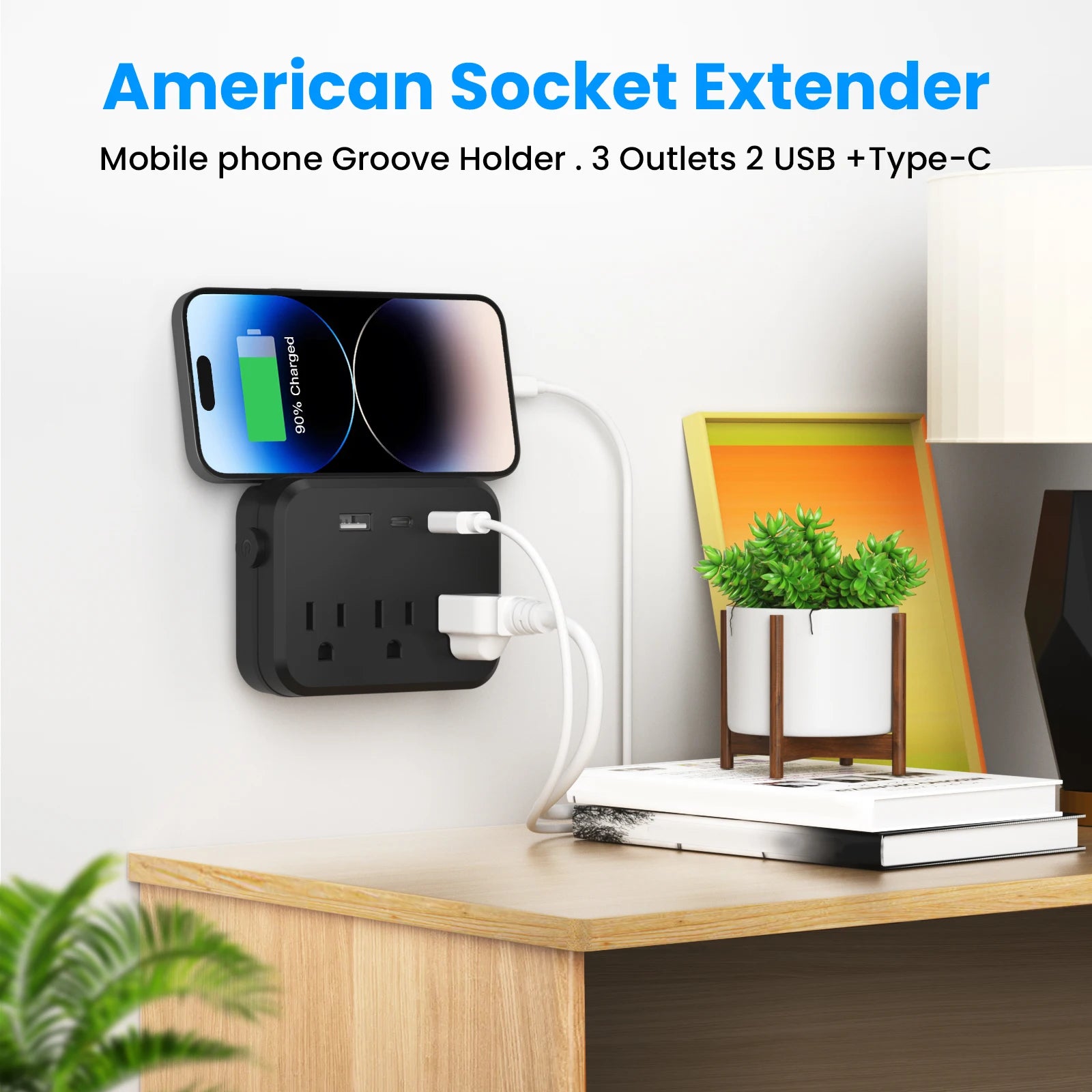 Luxxs™ Mini Multi-Plug Outlet Surge Protector (3 Pack) - Luxxs