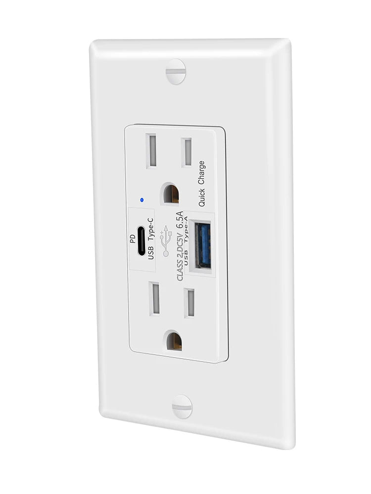 65W Fast Charging Receptacle Plug - Luxxs