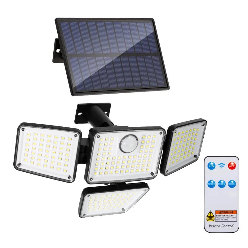 2500LM Solar Outdoor Lights Security Lights - Luxxs