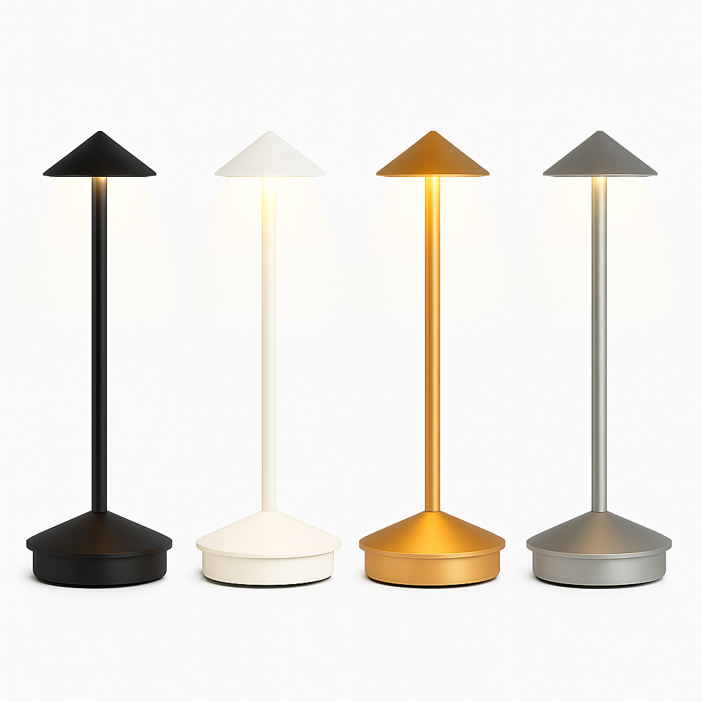 GlowLite™ Touch-Control LED Table Lamp – Rechargeable, Minimalist, and Dimmable - Luxxs