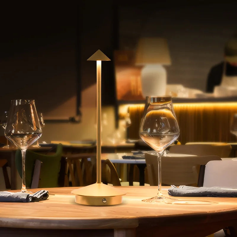 GlowLite™ Touch-Control LED Table Lamp – Rechargeable, Minimalist, and Dimmable - Luxxs