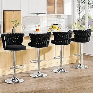 LUXXS Velvet Bar Stools - Luxxs