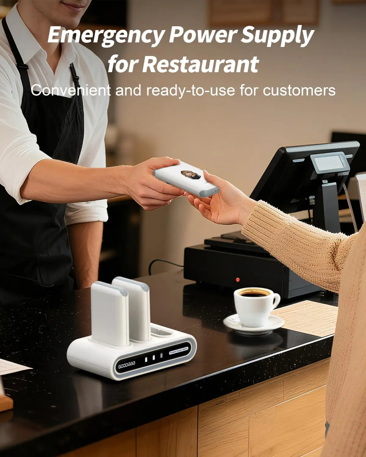 3-Pack 10000mAh Portable Charger with Charging Dock Station - Luxxs