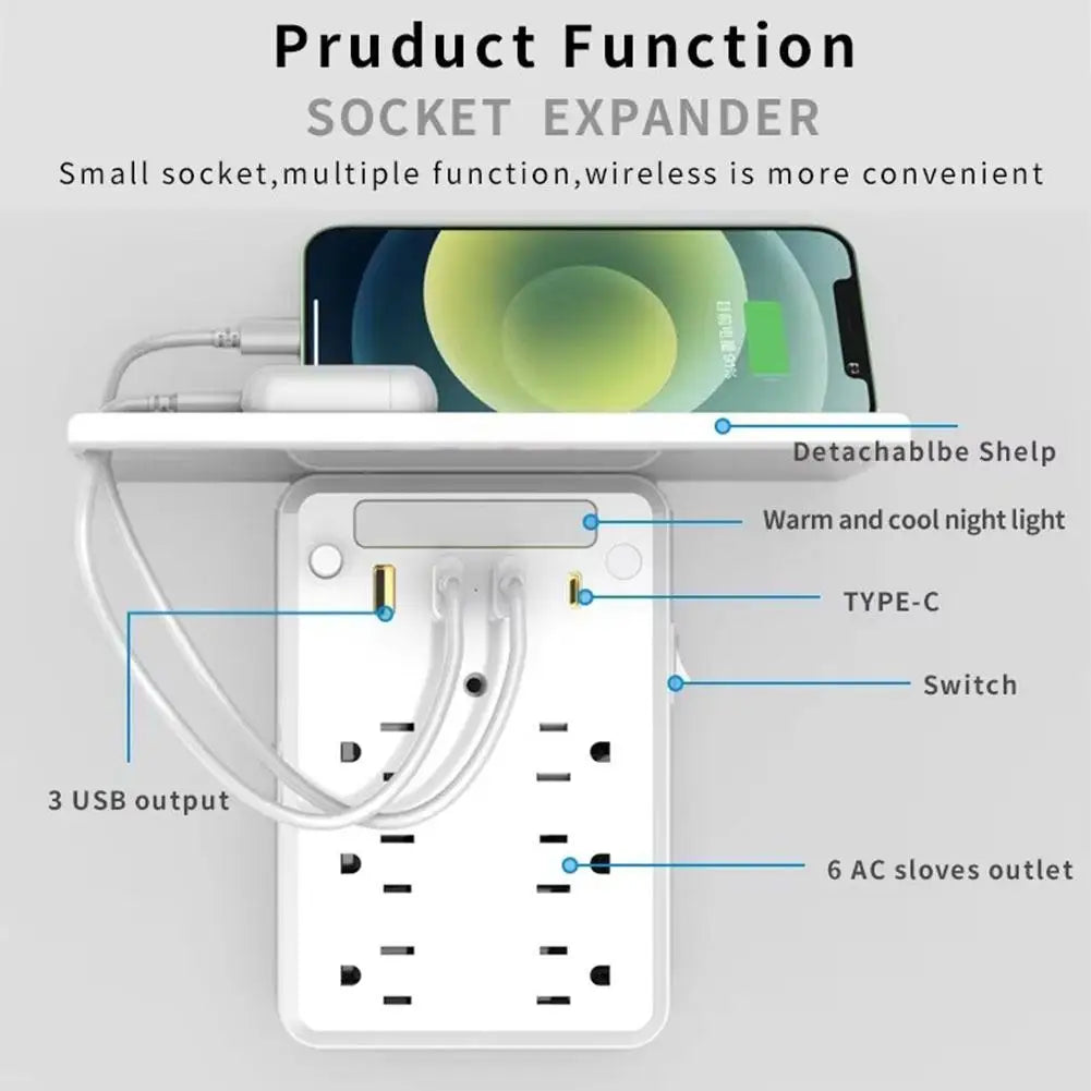 LUXXS PowerShelf 9-in-1 Wall Extender