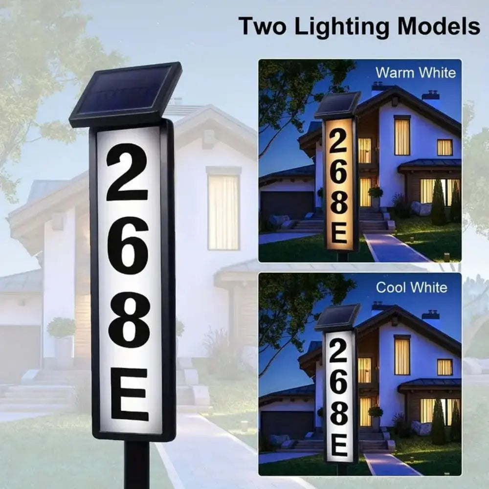 LUXXS Solar Address Sign