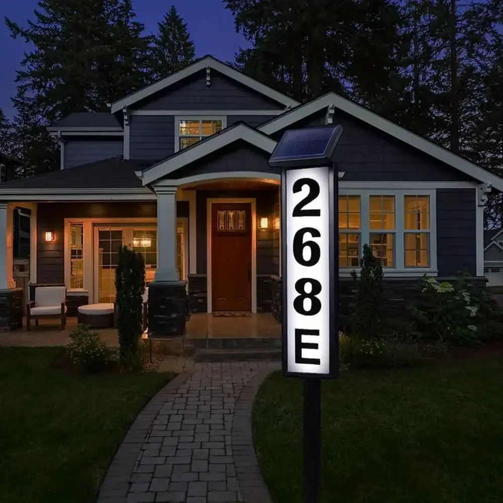 LUXXS Solar Address Sign