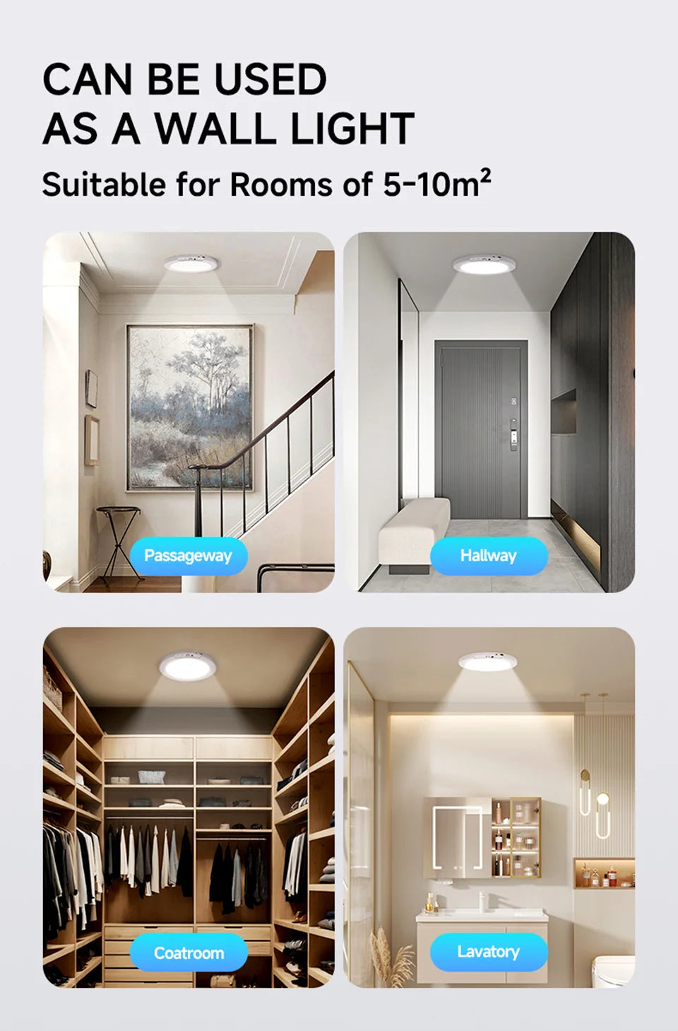 Rechargeable Motion Sensor Ceiling Light - Luxxs