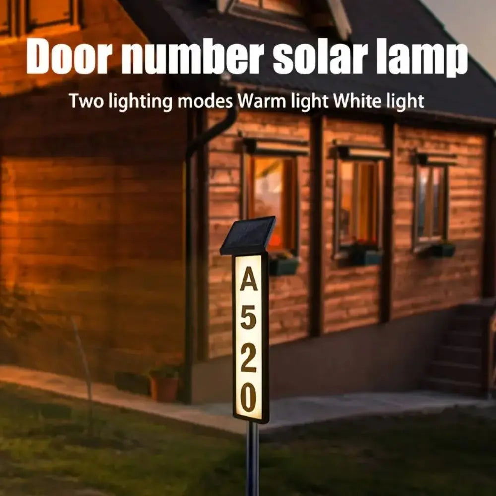 LUXXS Solar Address Sign