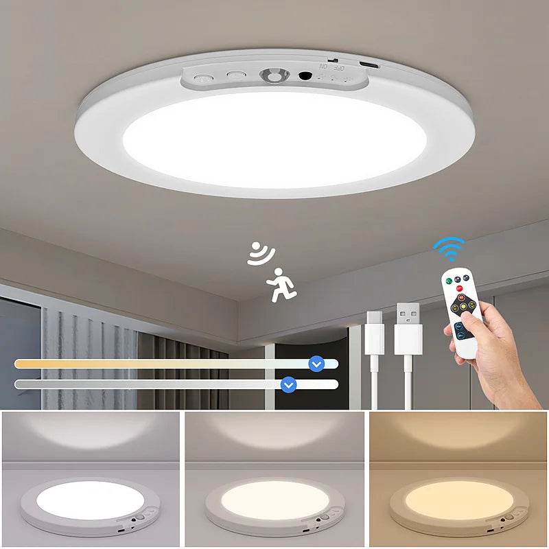 Rechargeable Motion Sensor Ceiling Light - Luxxs