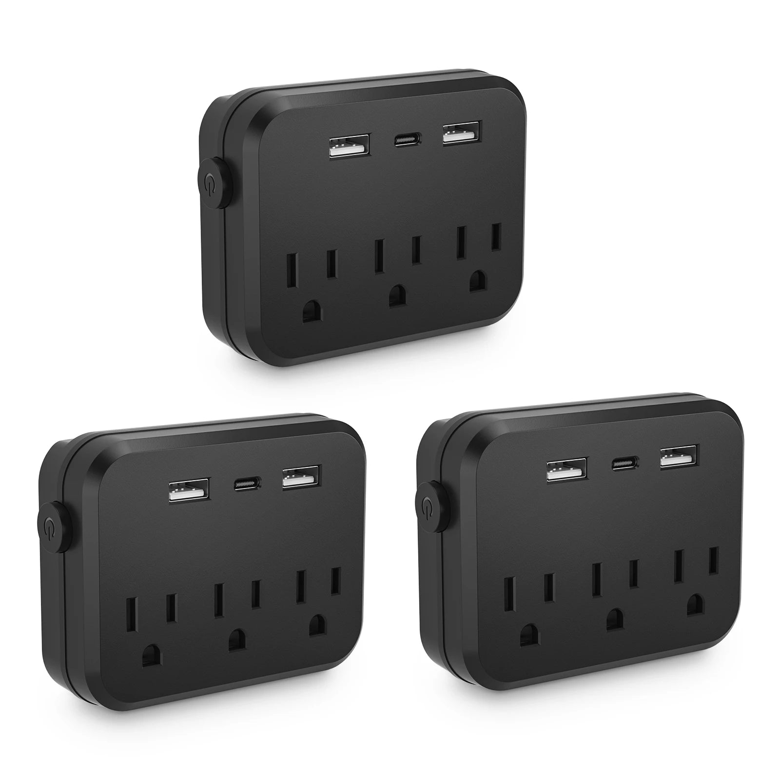 Luxxs™ Mini Multi-Plug Outlet Surge Protector (3 Pack) – LUXXS