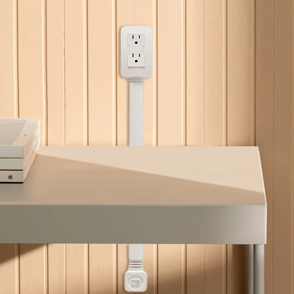 Luxxs Outlet Extender with USB-A USB-C & 2 AC Outlets Extendable 22-34" Rotatable 180° for Couches Desks Nightstands - Luxxs