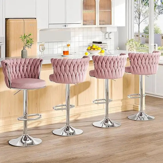LUXXS Velvet Bar Stools - Luxxs