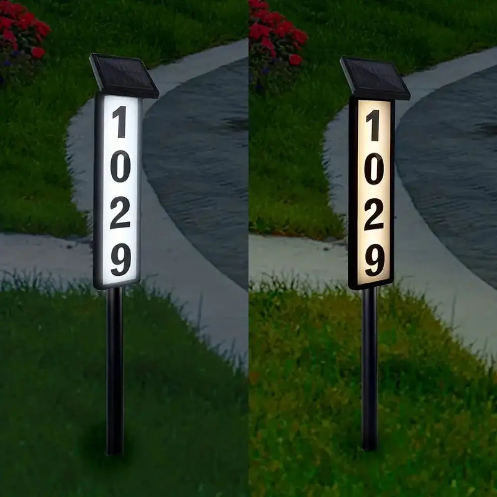 LUXXS Solar Address Sign