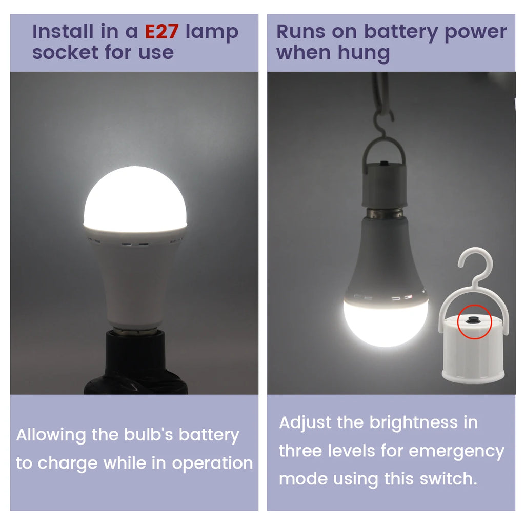 Rechargeable Emergency Bulb Light Bulb