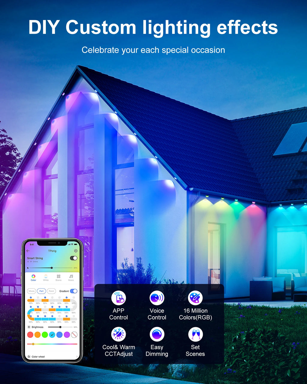 LumaLine™ Permanent Outdoor Lights