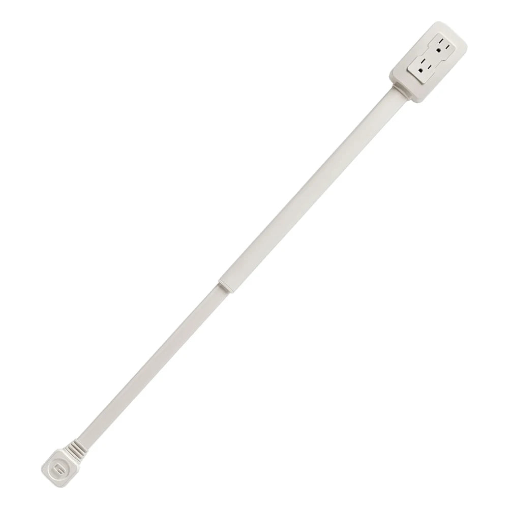 Luxxs Outlet Extender with USB-A USB-C & 2 AC Outlets Extendable 22-34" Rotatable 180° for Couches Desks Nightstands - Luxxs