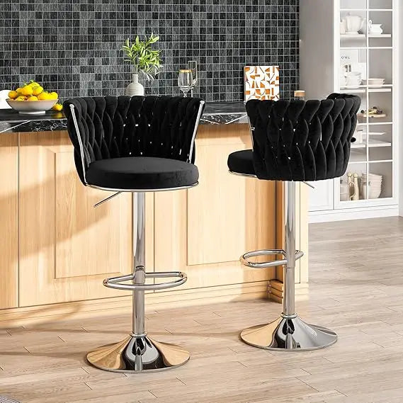LUXXS Velvet Bar Stools - Luxxs