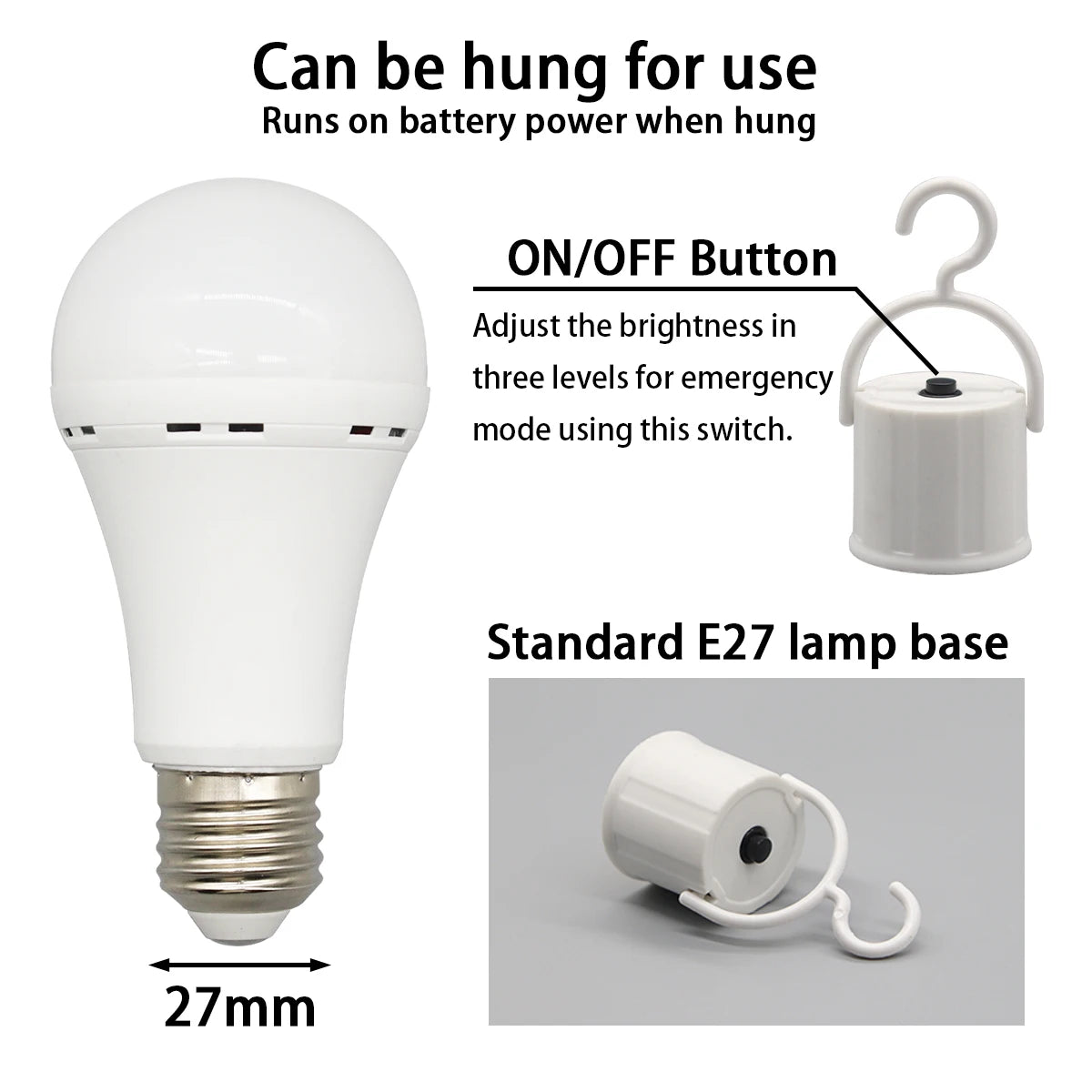 Rechargeable Emergency Bulb Light Bulb
