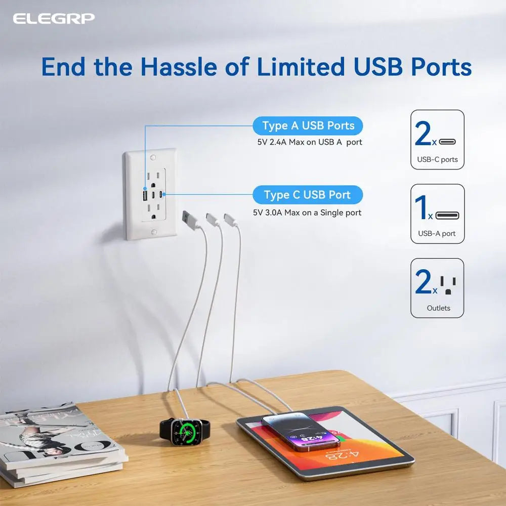 PowerNest™ 6-Pack Outlet Extender - Luxxs