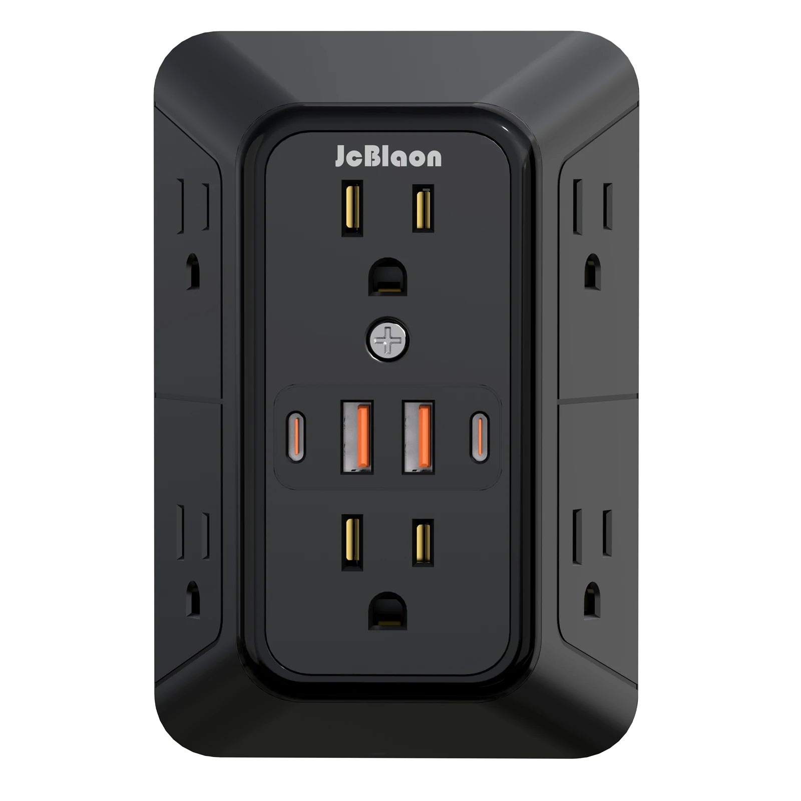 Multi-Plug Outlet Surge Protector- 2 USB-C - Luxxs