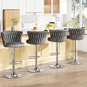 LUXXS Velvet Bar Stools - Luxxs