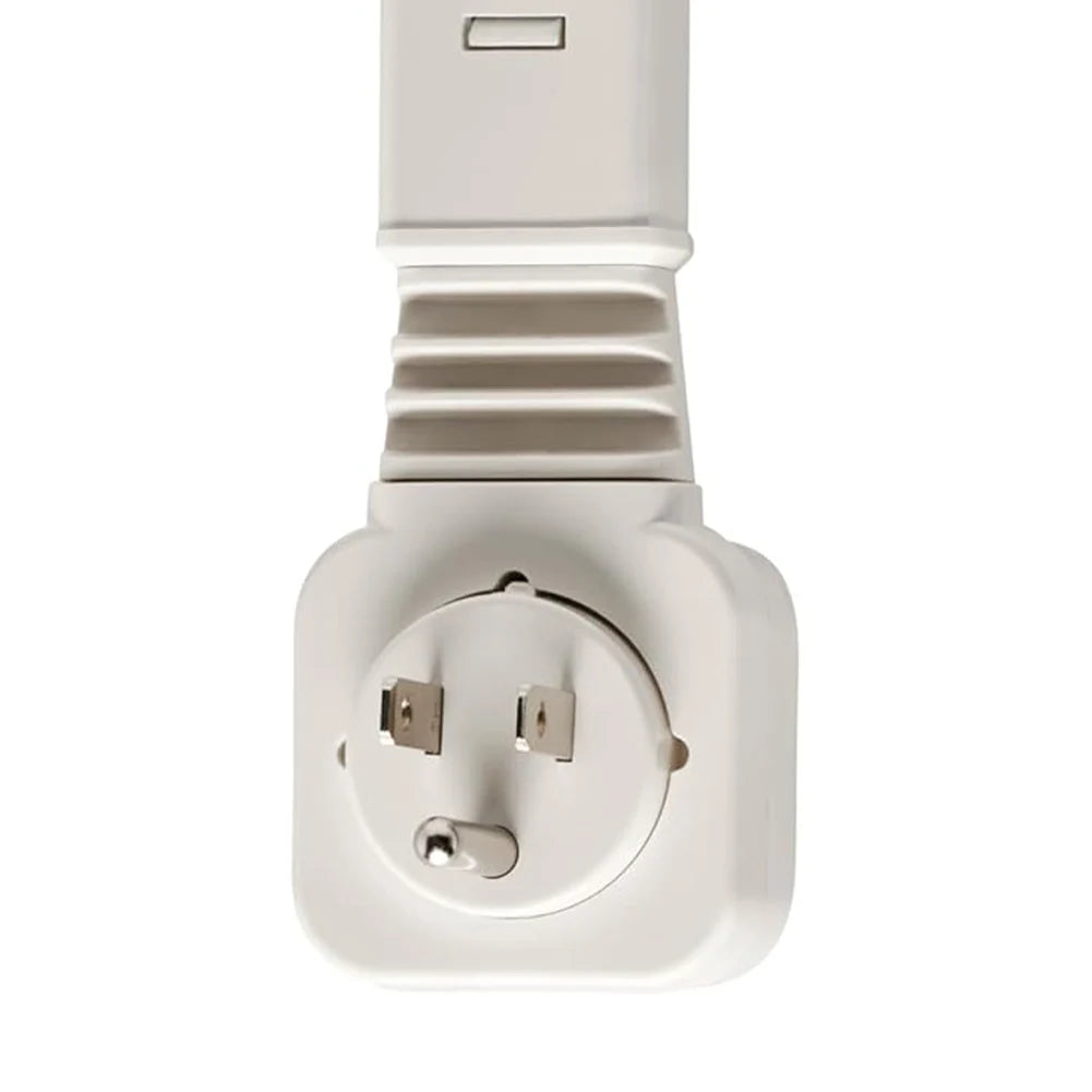Luxxs Outlet Extender with USB-A USB-C & 2 AC Outlets Extendable 22-34" Rotatable 180° for Couches Desks Nightstands - Luxxs