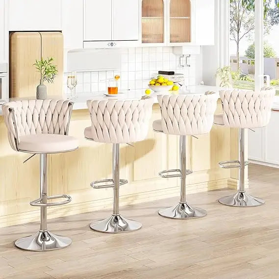 LUXXS Velvet Bar Stools - Luxxs