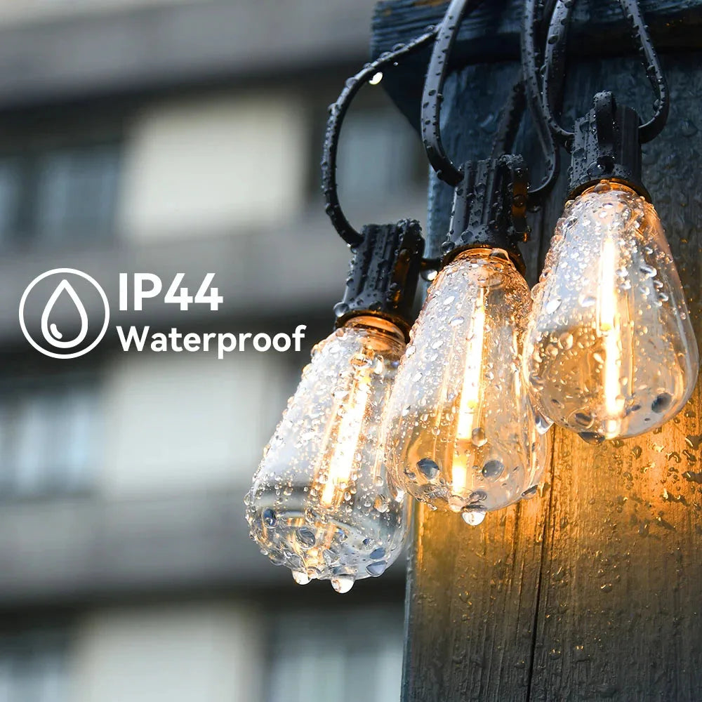 Luxury Patio Outdoor Lights - 100 ft - Luxxs