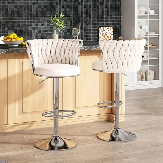 LUXXS Velvet Bar Stools - Luxxs