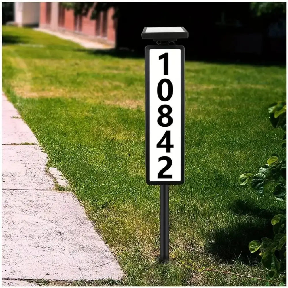 LUXXS Solar Address Sign