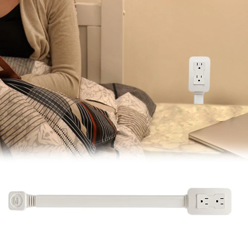 Luxxs Outlet Extender with USB-A USB-C & 2 AC Outlets Extendable 22-34" Rotatable 180° for Couches Desks Nightstands - Luxxs
