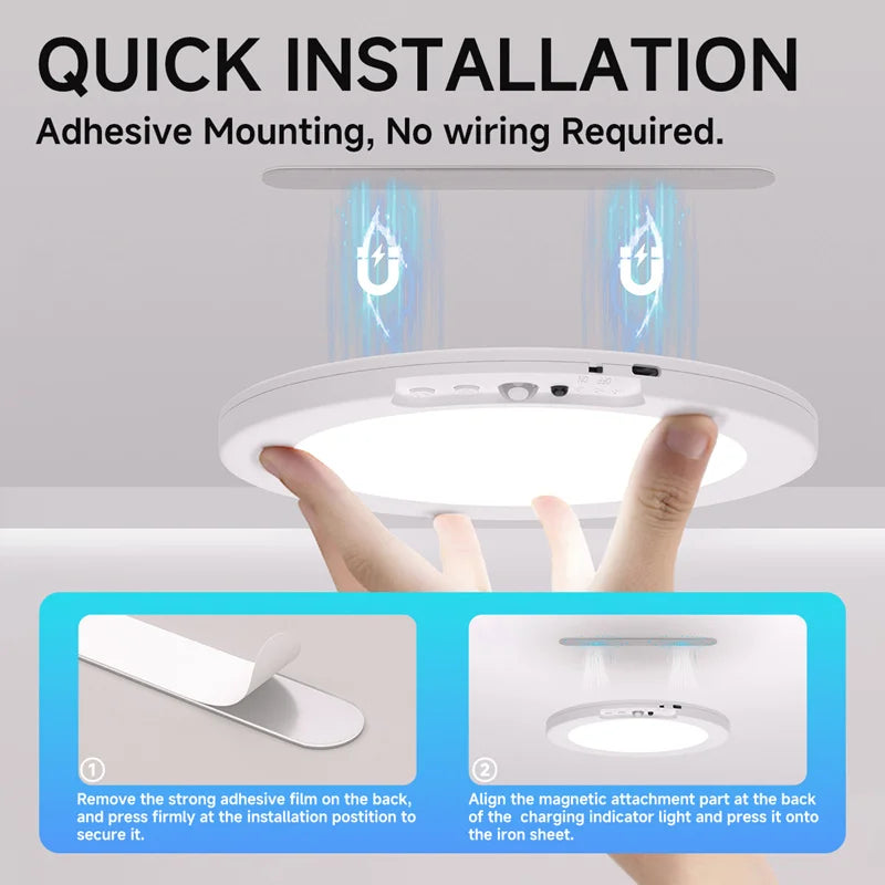 Rechargeable Motion Sensor Ceiling Light - Luxxs