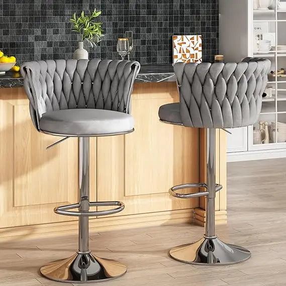 LUXXS Velvet Bar Stools - Luxxs