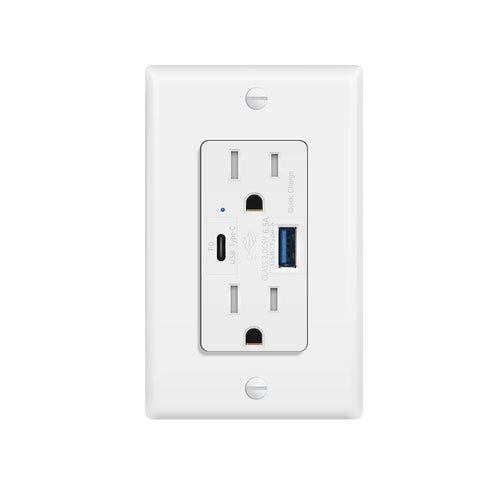 65W Fast Charging Receptacle Plug - Luxxs