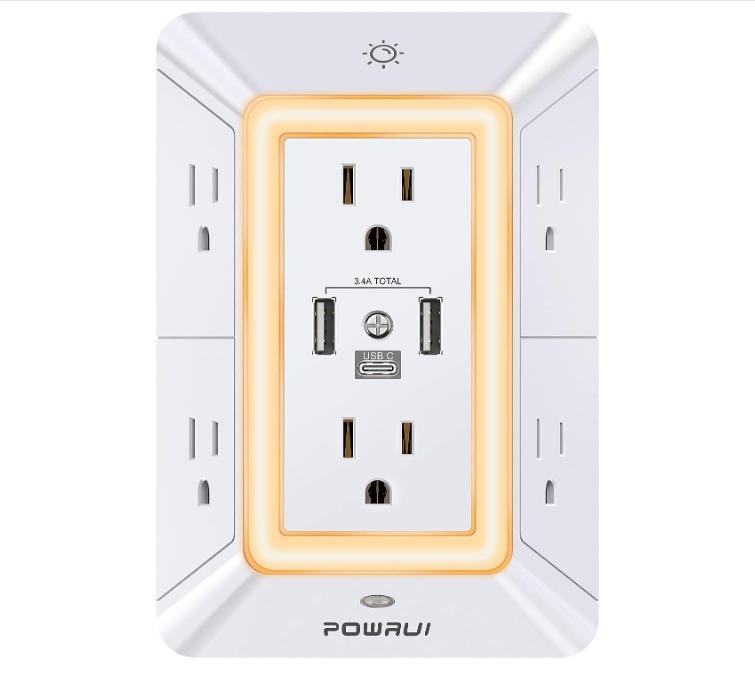 Multi-Plug Outlet Surge Protector - Luxxs
