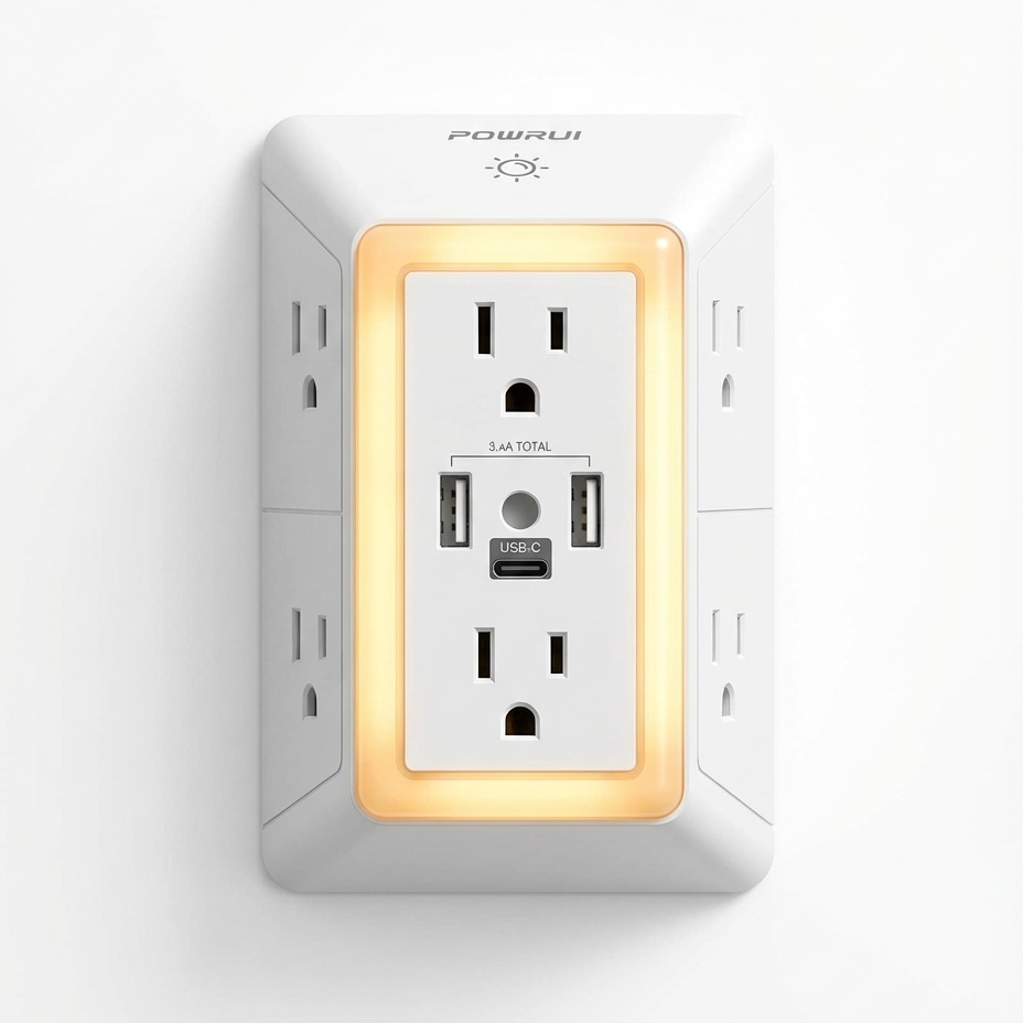 Multi-Plug Outlet Surge Protector - Luxxs